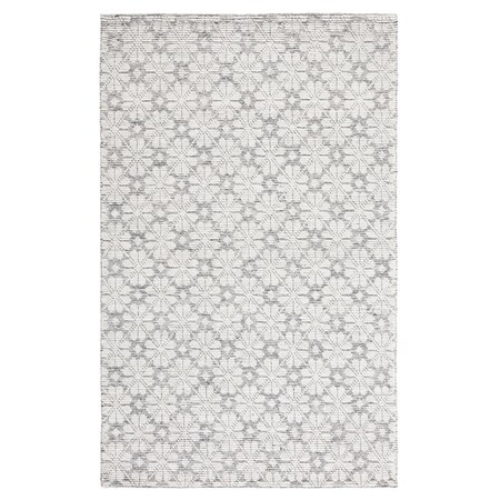 Safavieh 5 x 8 ft. MSR Vermont Hand Woven Rectangle Area Rug, Ivory & Grey MSR3503F-5